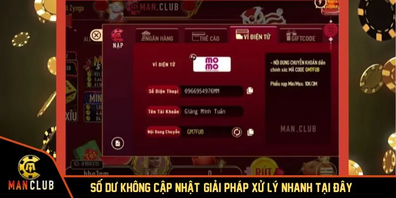 Nạp tiền MANCLUB siêu tốc, trải nghiệm trò chơi đỉnh cao
